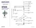 CP-8-1/2 2oz Condiment Pump 87620 | Parts List