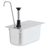 1/3-Size Pan Pump Tall Spout - Stainless Steel
