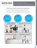 SERVER Essentials Core Product Guide of Pumps & Dispensers | PRINT