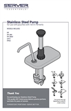 STT Pouched Fountain Jar Pumps | Manual 01793