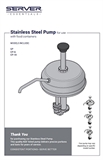 Stainless Steel Pump | Manual 01794