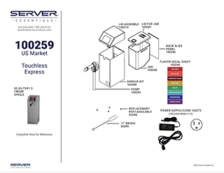 Touchless Express, Direct-Pour | Parts 100259
