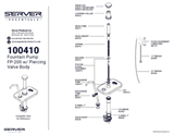 100410 SST Pouched Fountain Jar Pump FP-200 | Parts Breakdown