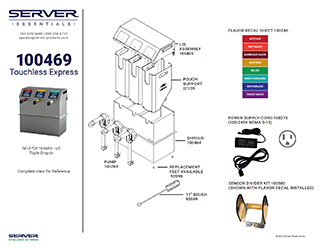 Touchless Express™ Triple Drop-in | Parts List 100469
