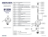 SST Food Server Pump 81320-100 | Parts List