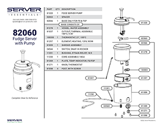 Server 81184 FSP Pouch Dispenser Conversion Kit for 82060
