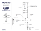 CP-8-1/2L Condiment Pump 83910 | Parts List