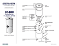 Syrup Server 1 1/2 gal 85480 | Parts List