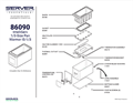 IntelliServ 1/3 Pan Warmer 86090 | Parts List
