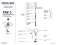 CP-200 2oz Condiment Pump 87610 | Parts List