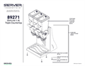 SlimLine 1.4 L, Countertop Triple 89271 | Parts List
