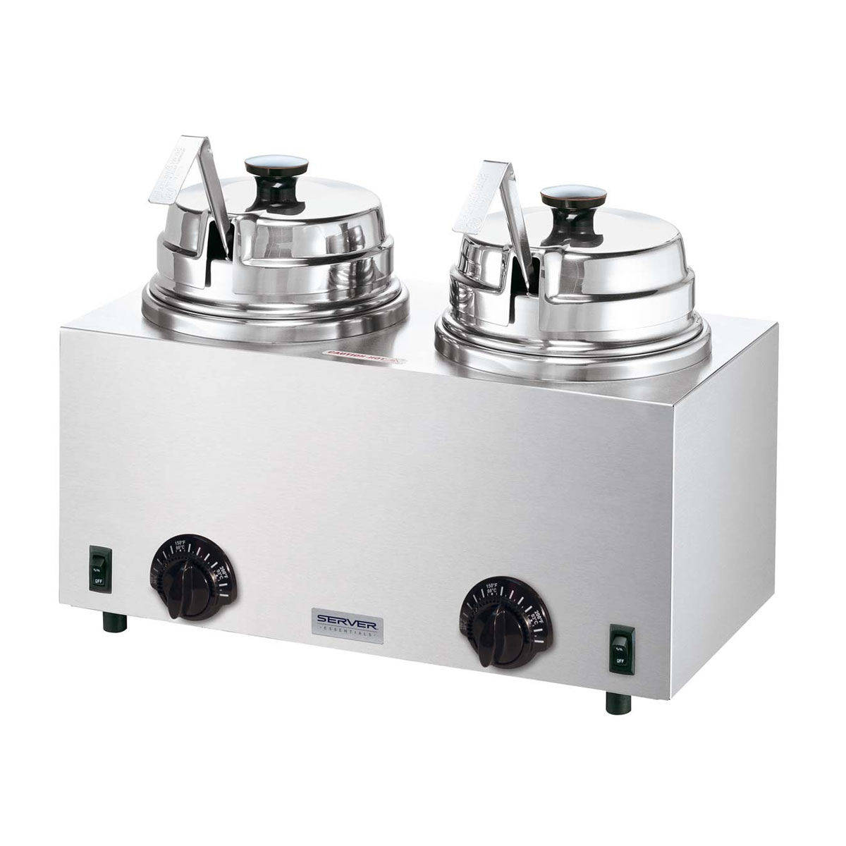 Server Products 92240 Stainless Steel Double Cone Dip Warmers