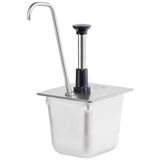 1/6-Pan Pump Tall Spout - Stainless Steel
