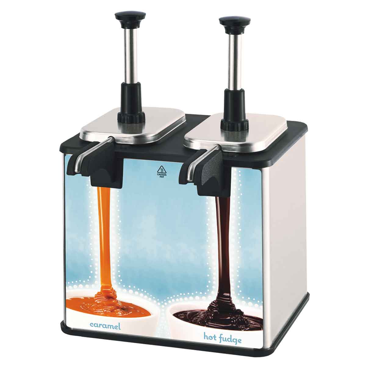 NicoPower Electric Sauce Dispenser, Double-Head Topping Warmer, Sauce  Dispenser