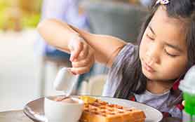 Child Topping Waffle