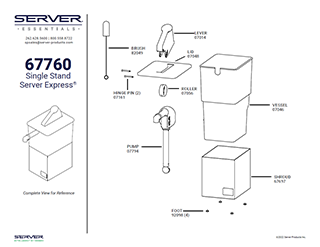 Express Dispenser Kit 67760 | Parts List