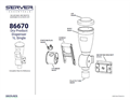 Dry 1L Wall Mount Dispensers 86670 | Parts List