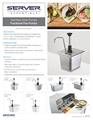 Stainless Steel Pumps for Food Pans | Specs