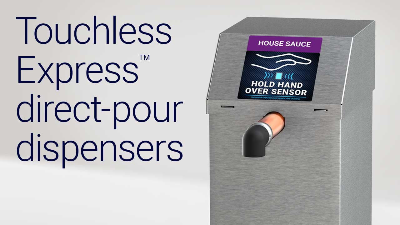 Cleaning a Direct-Pour Touchless Express Dispenser