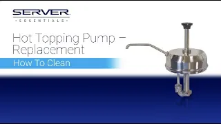 Hot Topping Replacement Pump | How to Clean