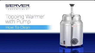 Cleaning of Server's Topping Warmer with Pump